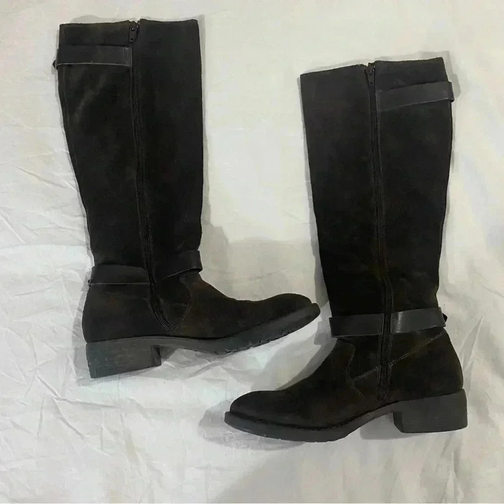 Browns leather brown calf fall boots size  37